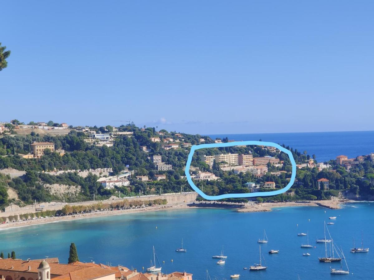 Vintage Flat Overlooking Villefranche Bay Leilighet Eksteriør bilde