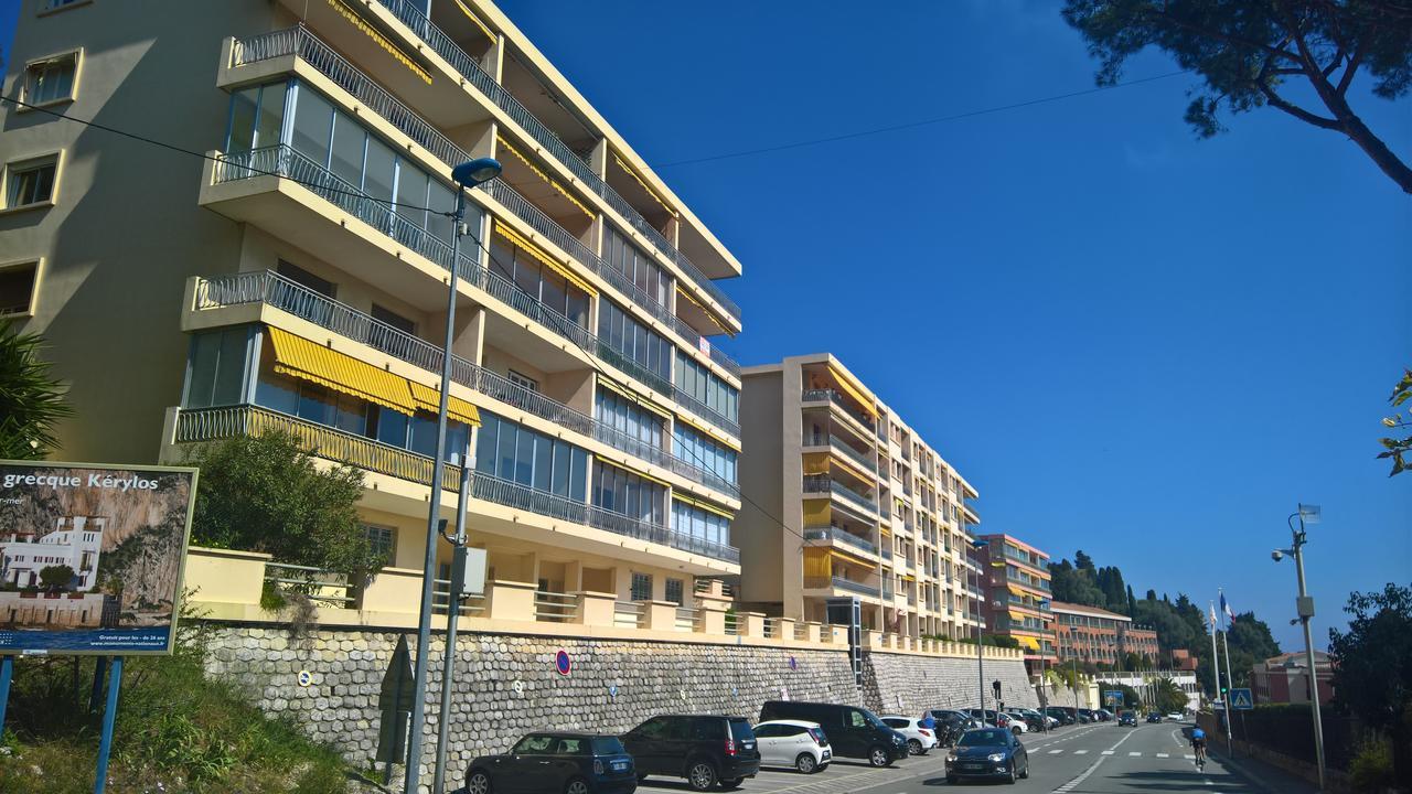 Vintage Flat Overlooking Villefranche Bay Leilighet Eksteriør bilde