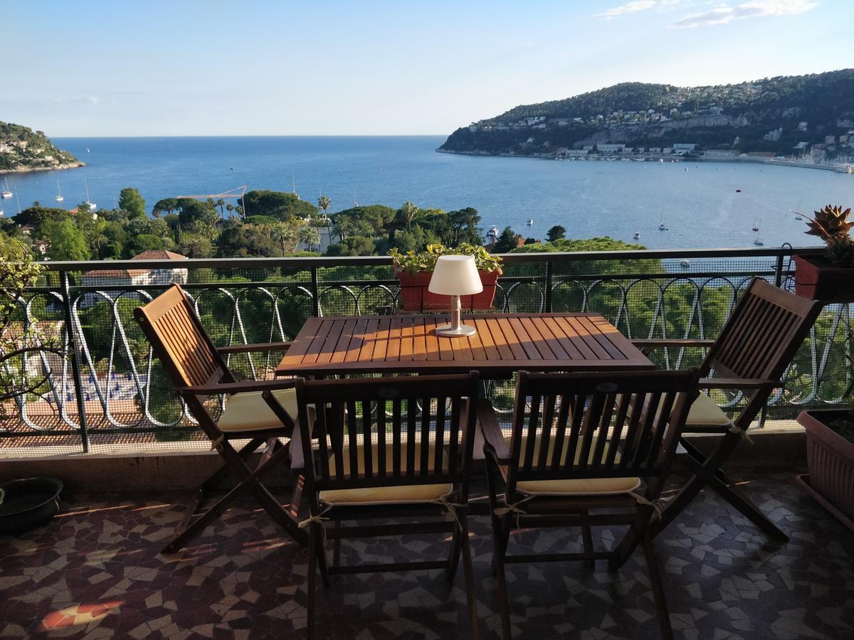 Vintage Flat Overlooking Villefranche Bay Leilighet Eksteriør bilde