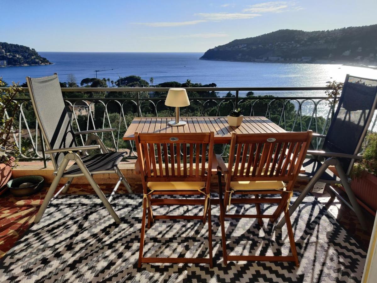 Vintage Flat Overlooking Villefranche Bay Leilighet Eksteriør bilde